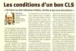 La Gazette des communes «Les conditions d’un bon CLS» – 1er Février 1999