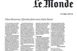 Le Monde – 12 Mai 2012