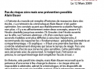 Sud Ouest – 12 Mars 2009