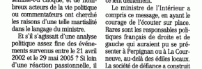 Le Figaro – 7 Juillet 2005