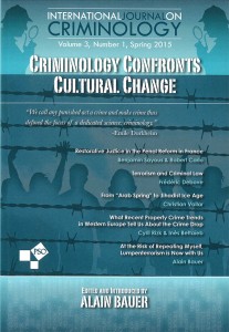 International journal on criminology - spring 2015