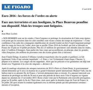 Le Figaro - 21 avril 2016