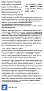 Le Figaro - 9 septembre 2016